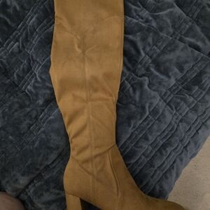 Marc Fisher Tan Over the Knee Boots